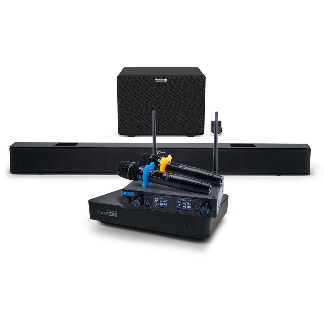Hi-End караоке-система EVOBOX Premium + EvoSoundBar (саундбар с караоке) в Ульяновске