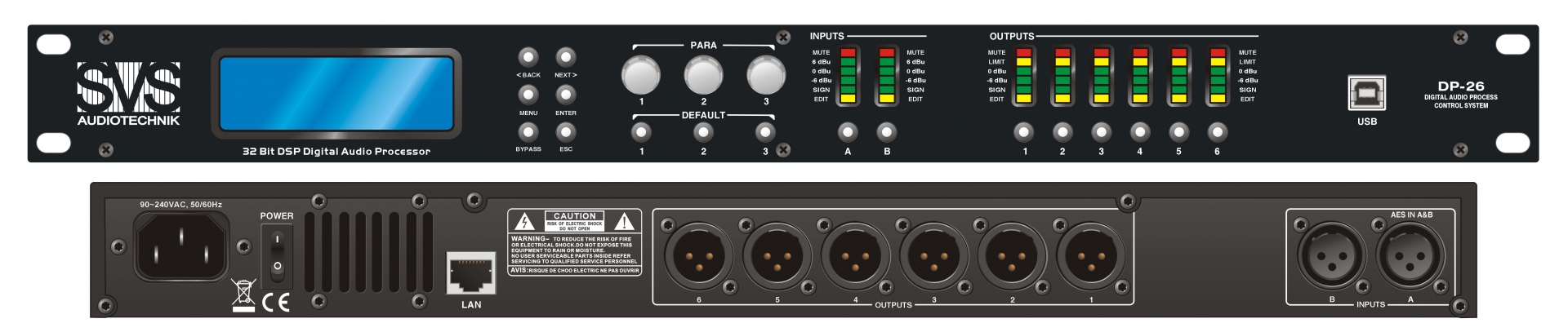 SVS Audiotechnik DP-26 Цифровой процессор: 2 входа 6 выходов в Ульяновске