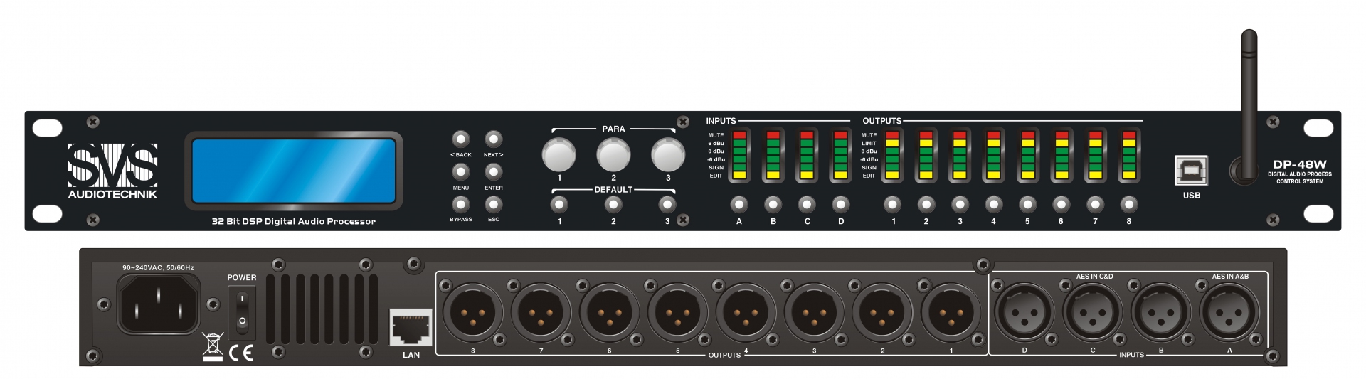 SVS Audiotechnik DP-48W Цифровой процессор: 4 входа 8 выходов в Ульяновске