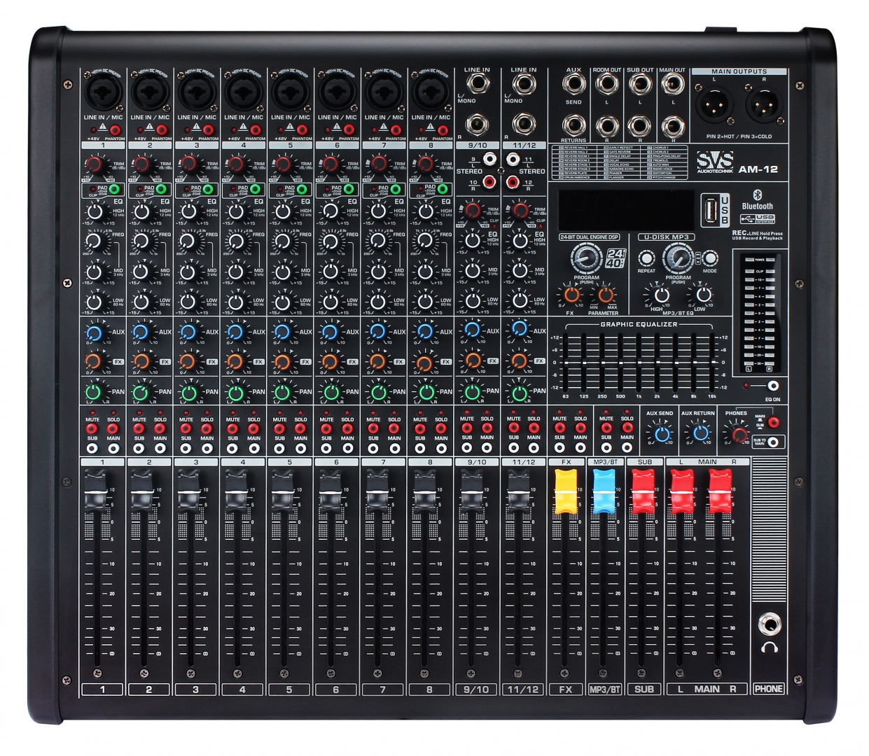 SVS Audiotechnik mixers AM-12 Микшерный пульт аналоговый, 12-канальный в Ульяновске