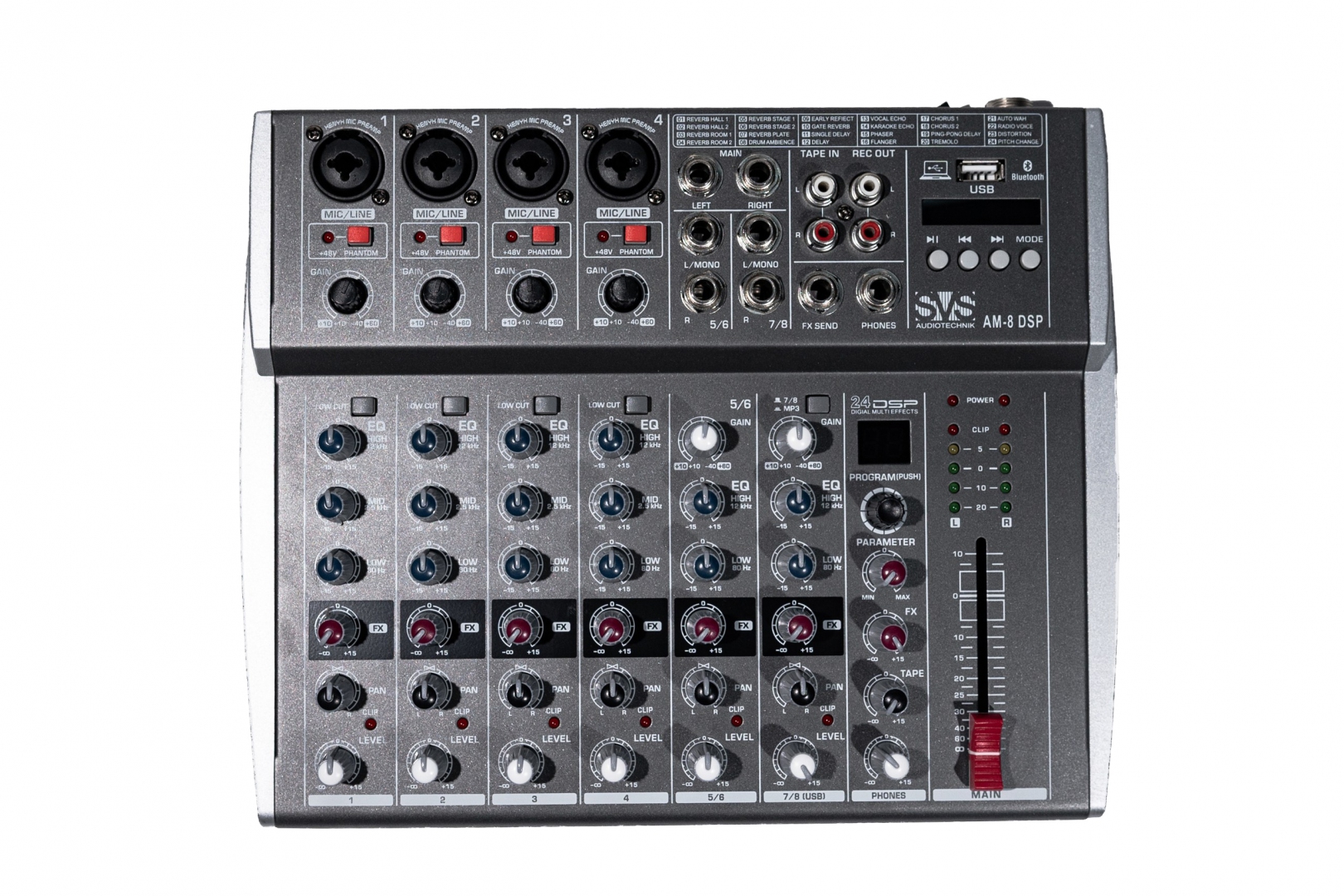 SVS Audiotechnik mixers AM-8 DSP Микшерный пульт аналоговый, 8-канальный в Ульяновске